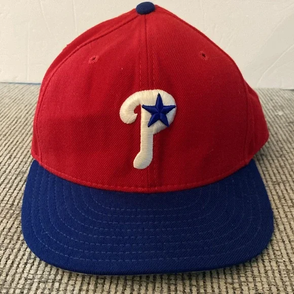 New Era Phillies wool baseball hat cap 59/50 only cap worn on field Philadelphia - Picture 7 of 17